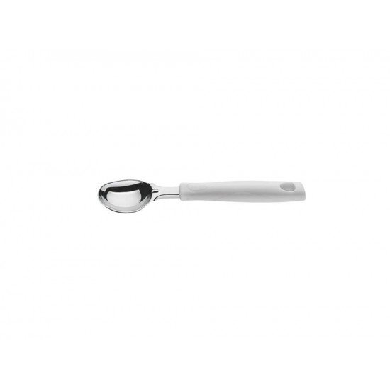 CONCHA PARA SORVETE EASY BRANCO LAMINA DE ACO INOX E CABO DE POLIPROPILENO TRAMONTINA
