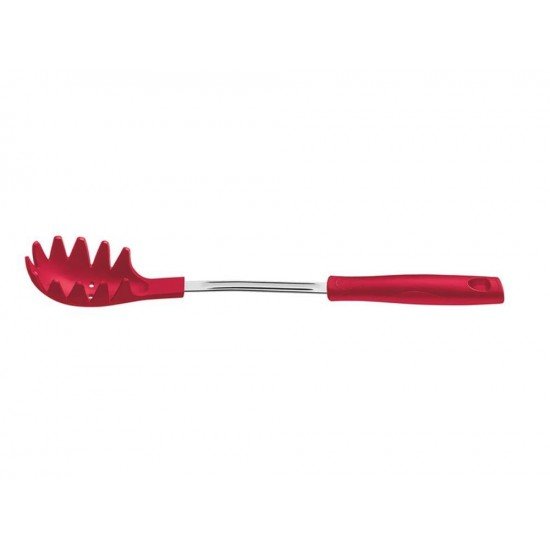 PEGADOR DE MASSA EASY VERMELHO-PEGADOR DE NYLON HASTE DE ACO INOX E CABO DE POLIPROPILENO TRAMONTINA