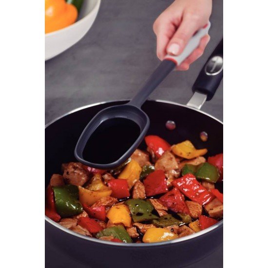 COLHER PARA SERVIR TRAMONTINA VERANO COM BOJO EM NYLON E CABO DE POLIPROPILENO CINZA