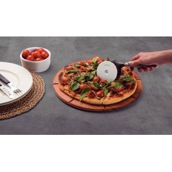 CORTADOR PARA PIZZA TRAMONTINA VERANO COM LÂMINA DE AÇO INOX E CABO DE POLIPROPILENO CINZA