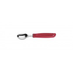 CONCHA PARA SORVETE UTILITA COM LAMINA EM ACO INOX E CABO DE POLIPROPILENO VERMELHO TRAMONTINA