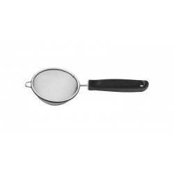 PENEIRA UTILITA EM ACO INOX COM CABO DE POLIPROPILENO PRETO 10 CM TRAMONTINA