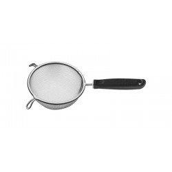 PENEIRA UTILITA EM ACO INOX COM CABO DE POLIPROPILENO PRETO 14 CM TRAMONTINA