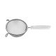 PENEIRA UTILITA EM ACO INOX COM CABO DE POLIPROPILENO BRANCO 17 CM TRAMONTINA