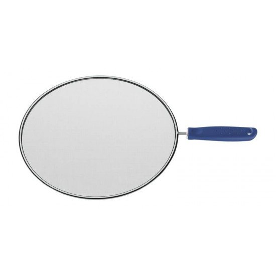 TELA PARA FRITURA UTILITA EM ACO INOX COM CABO POLIPROPILENO AZUL 30 CM TRAMONTINA