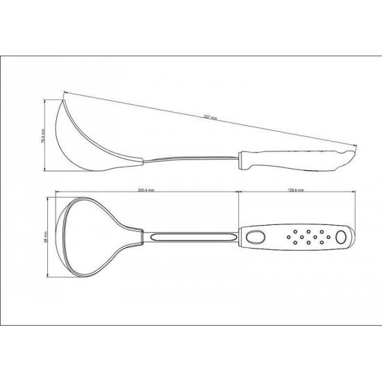 CONCHA UTILITA EM NYLON COM CABO DE POLIPROPILENO PRETO TRAMONTINA