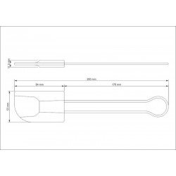 ESPATULA APRECIATTA EM SILICONE COM CABO ACO INOX TRAMONTINA