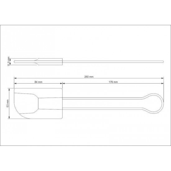 ESPATULA APRECIATTA EM SILICONE COM CABO ACO INOX TRAMONTINA