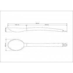 COLHER PARA SERVIR APRECIATTA EM SILICONE COM CABO EM ACO INOX SATINADO TRAMONTINA