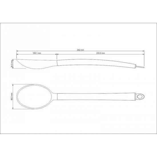 COLHER PARA SERVIR APRECIATTA EM SILICONE COM CABO EM ACO INOX SATINADO TRAMONTINA