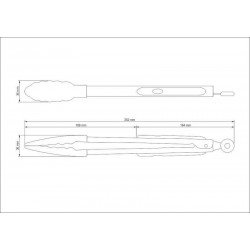 PEGADOR MULTIUSO EM SILICONE APRECIATTA COM CABO EM ACO INOX SATINADO TRAMONTINA