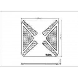DESCANSO DE PANELA LYON EM SILICONE CINZA TRAMONTINA