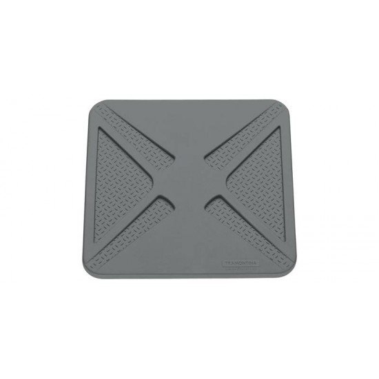 DESCANSO DE PANELA LYON EM SILICONE CINZA TRAMONTINA