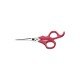TESOURA PARA CABELO TRAMONTINA SUPERCORT COM LÂMINA EM AÇO INOX COM FIO NAVALHA E CABO DE POLIPROPILENO ROSA 5