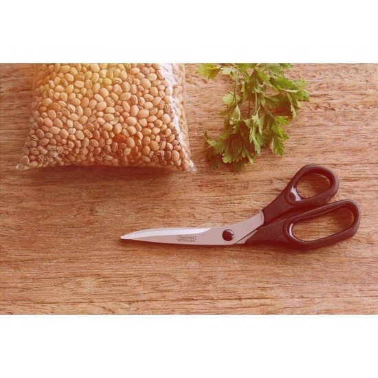 TESOURA PARA COSTUREIRA 7 SUPERCORT PRETO LAMINA DE ACO INOX E CABO DE POLIPROPILENO TRAMONTINA