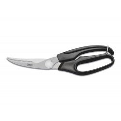 TESOURA TRINCHANTE 10 SUPERCORT PRETO LAMINA DE ACO INOX E CABO DE POLIPROPILENO TRAMONTINA