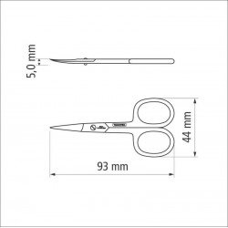 TESOURA DE UNHA E ACABAMENTOS EM ACO INOX 3,5 TRAMONTINA