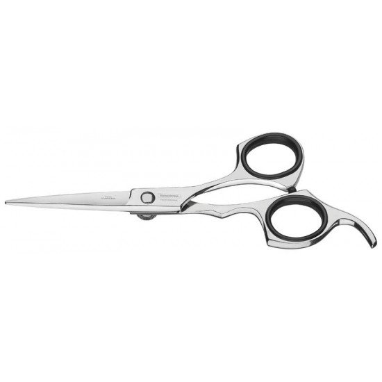 TESOURA PARA CABELO EM ACO INOX COM FIO NAVALHA E APOIO FIXO PARA DEDO 5,5 TRAMONTINA