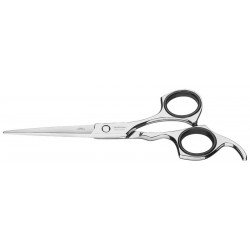 TESOURA PARA CABELO EM ACO INOX COM FIO LASER E APOIO FIXO PARA DEDO 6 TRAMONTINA
