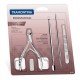 JOGO PARA CUTICULAS E PINCA EM ACO INOX 4 PECAS TRAMONTINA