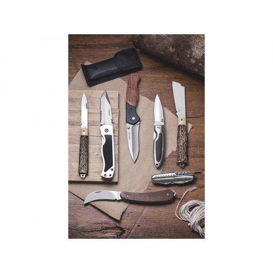 CANIVETE 3 MARROM LAMINA DE ACO INOX E CABO DE ABS TRAMONTINA