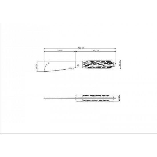 CANIVETE TRAMONTINA COM LÂMINA EM AÇO INOX E CABO ABS 3