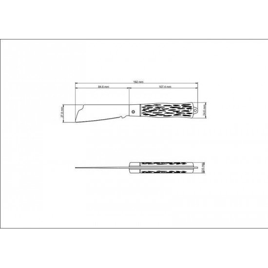 CANIVETE TRAMONTINA COM LÂMINA EM AÇO INOX E CABO ABS 3