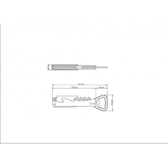 SACA ROLHAS ABRIDOR VERMELHO LAMINA DE ACO INOX E CABO DE ABS TRAMONTINA