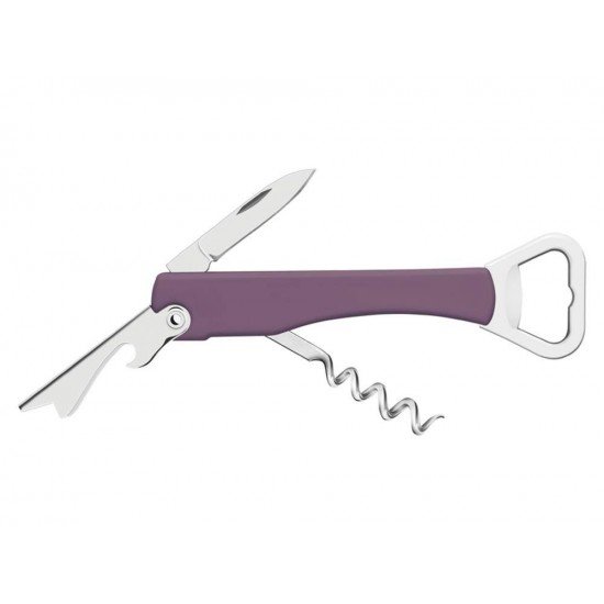 SACA ROLHAS ABRIDOR ROXO LAMINA DE ACO INOX E CABO DE ABS TRAMONTINA