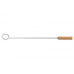 ESPALHADOR DE BRASAS TRAMONTINA CHURRASCO COM LÂMINA EM AÇO INOX E CABO DE MADEIRA NATURAL 67 CM