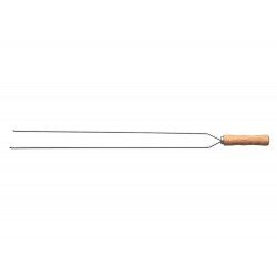 ESPETO DUPLO 65CM LAMINA DE ACO INOX E CABO DE MADEIRA TRAMONTINA