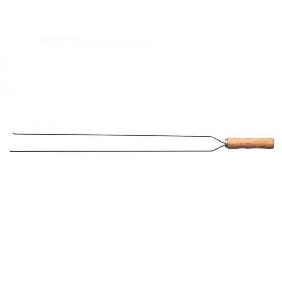 ESPETO DUPLO 95CM LAMINA DE ACO INOX E CABO DE MADEIRA TRAMONTINA