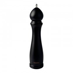 MOEDOR DE PIMENTA E SAL TRAMONTINA CHURRASCO BLACK EM CERÂMICA COM RECIPIENTE DE MADEIRA 10