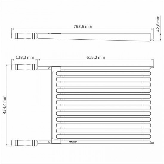 GRELHA TRAMONTINA CHURRASCO EM AÇO INOX COM CABO DE MADEIRA NATURAL 50X41 CM