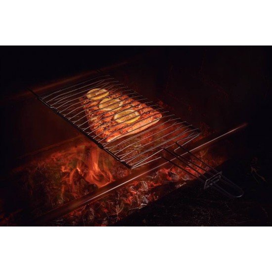 GRELHA TRAMONTINA CHURRASCO BLACK EM AÇO CARBONO NITROCARBONETADO