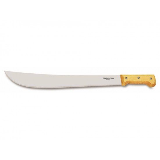 FACAO PARA MATO 20 LAMINA DE ACO CARBONO E CABO DE MADEIRA TRAMONTINA