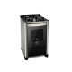 FOGAO DE PISO FISCHER 4Q GRAND CHEFF GAS SILVER BIVOLT