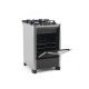 FOGAO DE PISO FISCHER 4Q GRAND CHEFF GAS SILVER BIVOLT