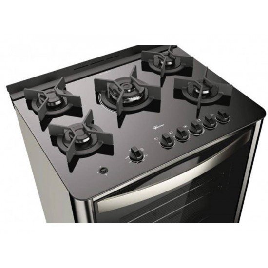 FOGÃO DE PISO FISCHER 5Q GRAND CHEFF GÁS INOX C GRILL