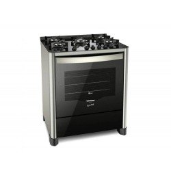 FOGAO DE PISO FISCHER 5Q GRAND CHEFF GAS SILVER BIVOLT