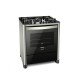 FOGAO DE PISO FISCHER 5Q GRAND CHEFF GAS SILVER BIVOLT