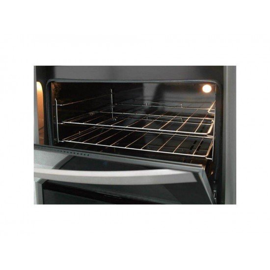 FOGAO DE PISO FISCHER 5Q GRAND CHEFF GAS SILVER BIVOLT