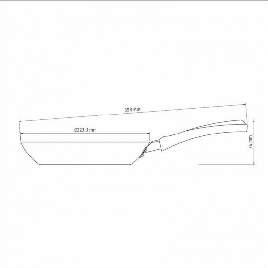 FRIGIDEIRA EM ALUMINIO STARFLON MAX E EXTERNO DE SILICONE ESTAMPADO VERDE 22 CM 1 L TRAMONTINA