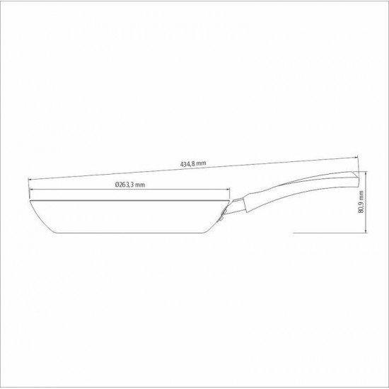 FRIGIDEIRA EM ALUMINIO STARFLON MAX E EXTERNO DE SILICONE ESTAMPADO BRANCO 26 CM 1,8 L TRAMONTINA