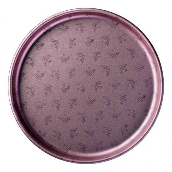 ASSADEIRA PARA PIZZA TRAMONTINA MULHER-MARAVILHA 1984 EM ALUMÍNIO COM REVESTIMENTO INTERNO ANTIADERENTE E EXTERNO POLIÉSTER ROXO SUAVE 30 CM 1,8 L