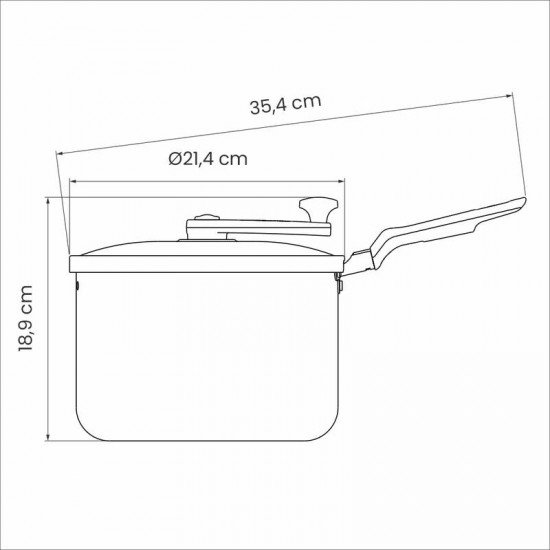 PIPOQUEIRA TRAMONTINA MULHER-MARAVILHA 1984 EM ALUMÍNIO COM REVESTIMENTO INTERNO E EXTERNO EM ANTIADERENTE STARFLON MAX FURTA COR 20 CM 3,5 L