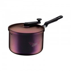 PIPOQUEIRA TRAMONTINA MULHER-MARAVILHA 1984 EM ALUMÍNIO COM REVESTIMENTO INTERNO E EXTERNO EM ANTIADERENTE STARFLON MAX FURTA COR 20 CM 3,5 L