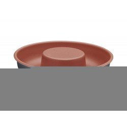 FORMA PARA PAO/ BOLO 24CM BAKERY CINZA ALUMINIO COM REVESTIMENTO ANTIADERENTE TRAMONTINA