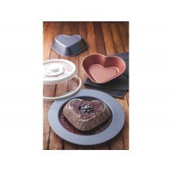 FORMA PARA BOLO 24CM BAKERY CINZA ALUMINIO COM REVESTIMENTO ANTIADERENTE TRAMONTINA