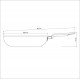 FRIGIDEIRA FUNDA LORETO EM ALUMINIO ANTIADERENTE STARFLON T1 VERMELHA 28 CM 3,3 L TRAMONTINA